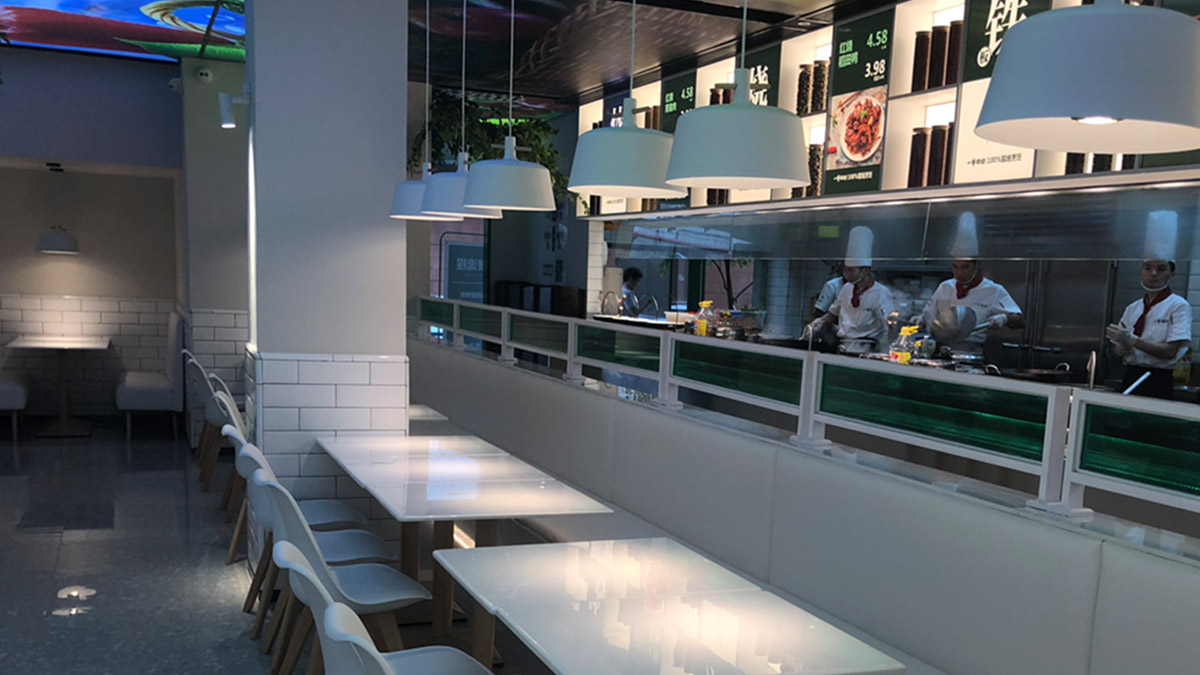 一半田園用餐區(qū)燈光設計方案展示